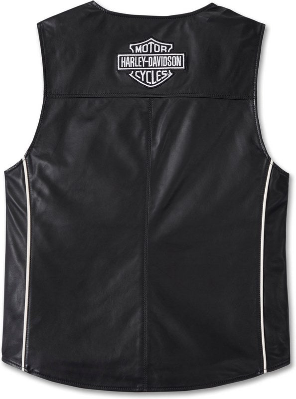 Harley-Davidson Vest-Leather  Black Beauty | 97004-24VM