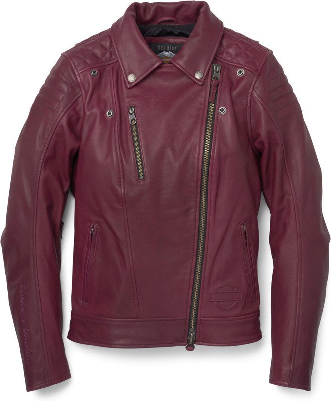 Harley-Davidson Bezel Biker Collar Leather Jacket For Women  Port Royale | 97007-22EW