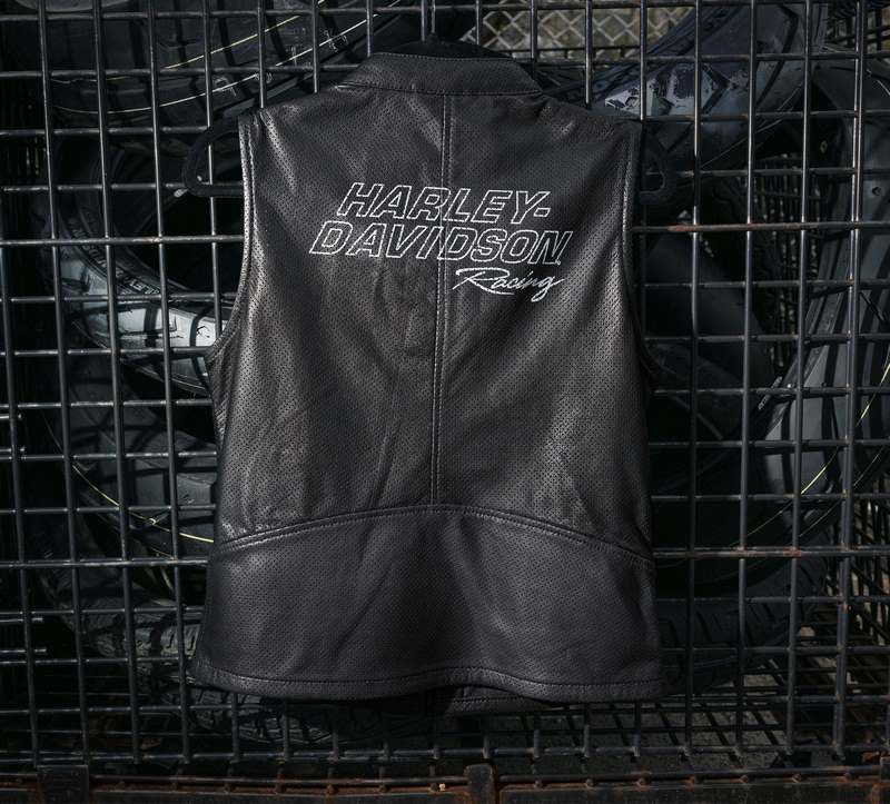 Harley-Davidson Vest-Leather  Black | 97007-24VW