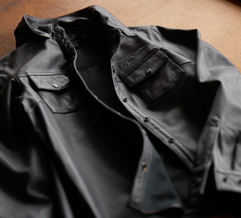 Harley-Davidson Jacket-Leather  Black | 97013-24VW