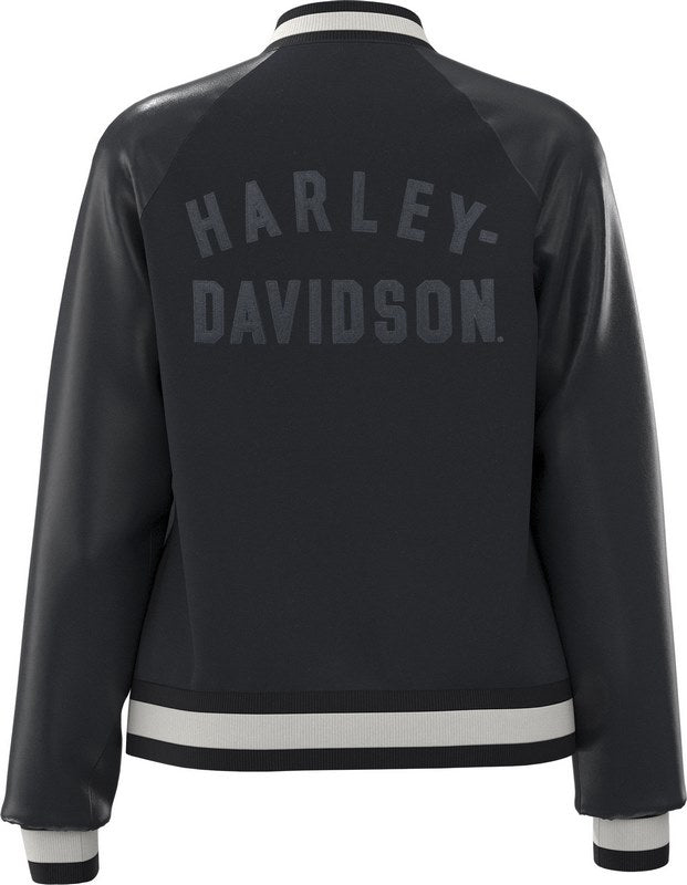 Harley-Davidson Women'S Varsity Jacket  Black | 97017-23VW