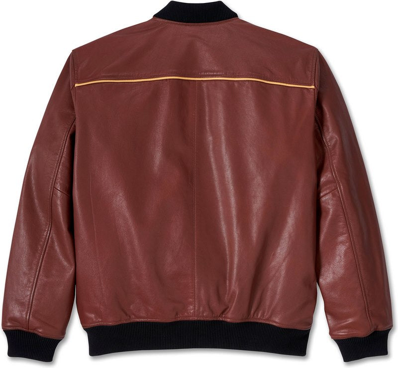 Harley-Davidson Men'S 120Th Anniversary Leather Jacket  Rum Raisin Leather | 97035-23VM