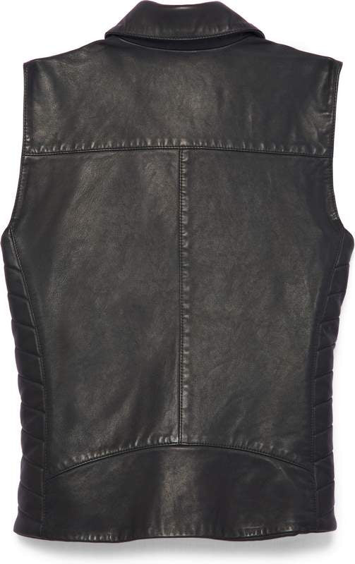 Harley-Davidson Women'S Electric Leather Vest  Black Beauty 2 | 97040-22VW