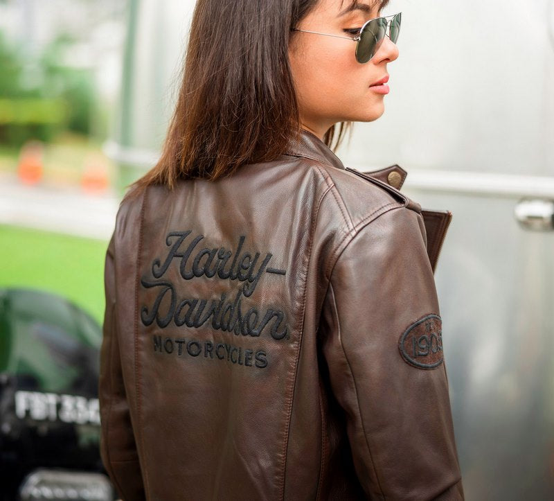 Harley-Davidson Jacket-Leather  Brown leather | 97040-23VW