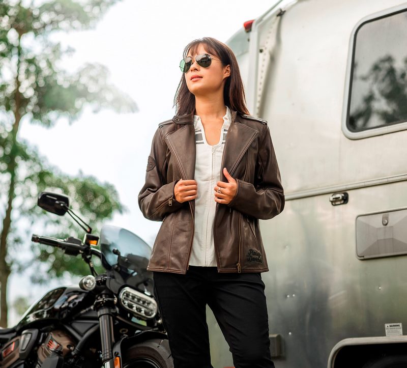 Harley-Davidson Jacket-Leather  Brown leather | 97040-23VW