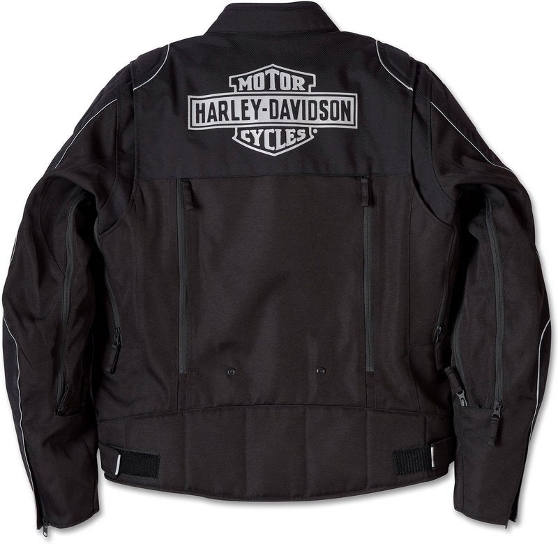 Harley-Davidson Men'S Ventilator Switchback Lite Riding Jacket  Black Beauty | 97100-24EM