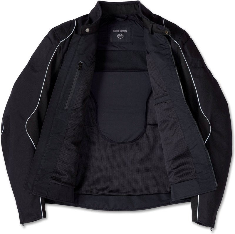 Harley-Davidson Men'S Ventilator Switchback Lite Riding Jacket  Black Beauty | 97100-24EM