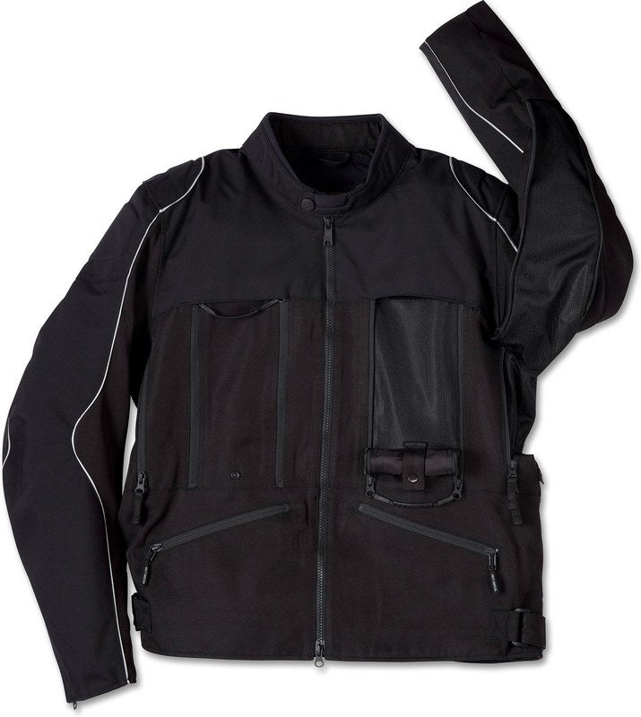 Harley-Davidson Men'S Ventilator Switchback Lite Riding Jacket  Black Beauty | 97100-24EM