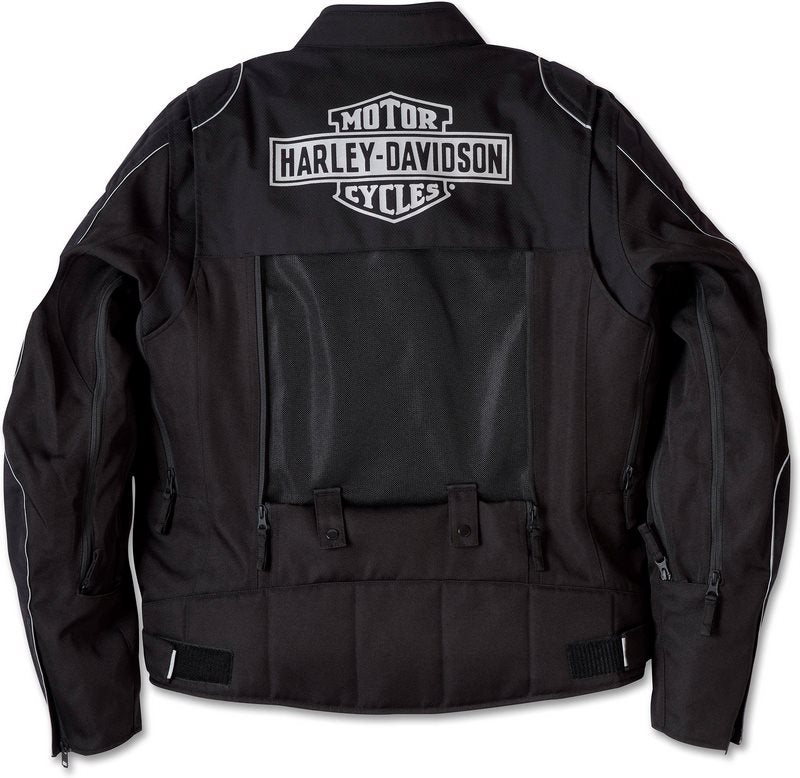 Harley-Davidson Men'S Ventilator Switchback Lite Riding Jacket  Black Beauty | 97100-24EM