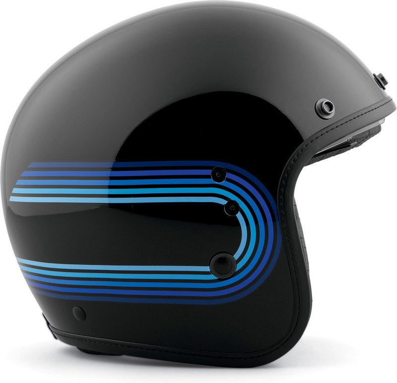 Harley-Davidson Retro Tank Stripe Ii サン・シールド X14 3/4 ヘルメット  Gloss black | 97143-23EX