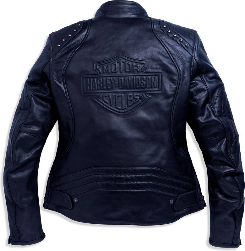 Harley-Davidson Women'S Queen Ii Asphalt Jacket  Black | 97170-23EW