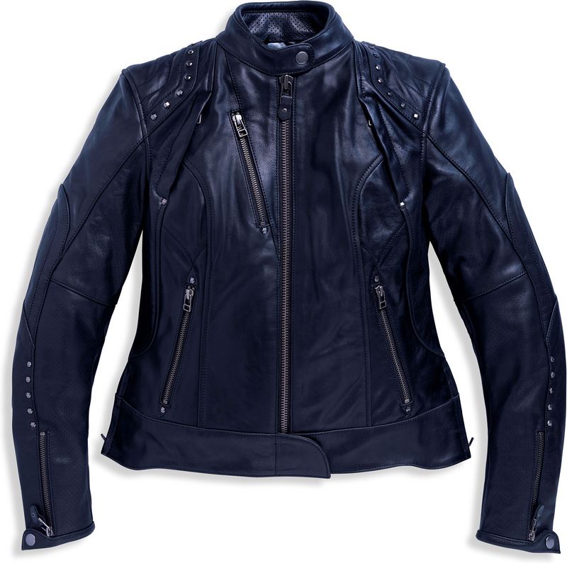 Harley-Davidson Women'S Queen Ii Asphalt Jacket  Black | 97170-23EW