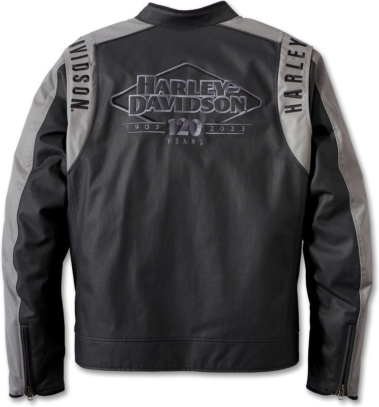 Harley-Davidson Men'S 120Th Anniversary Imprint Riding Jacket  Black | 97172-23EM