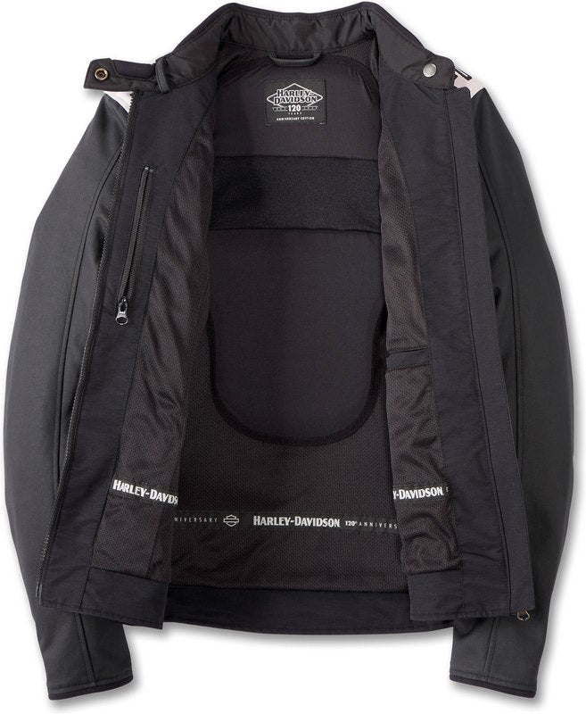 Harley-Davidson Women'S 120Th Anniversary Imprint Riding Jacket  Black | 97174-23EW