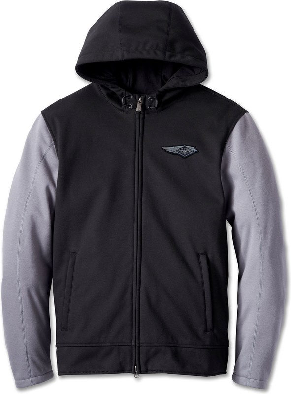 Harley-Davidson Men'S 120Th Anniversary Deflector Riding Fleece  Black/Quiet Shade | 97178-23EM