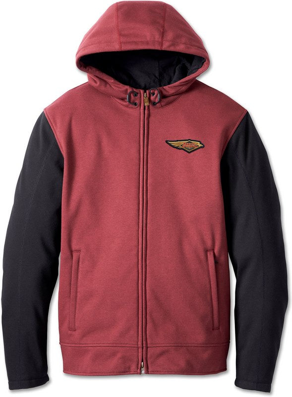 Harley-Davidson Men'S 120Th Anniversary Deflector Riding Fleece  Rum Raisin/Schwarz | 97179-23EM
