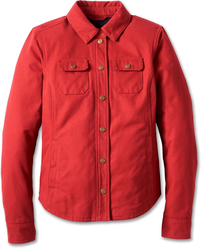 Harley-Davidson Women'S 120Th Anniversary Operative Riding Shirt Jacket  Merlot | 97207-23EW