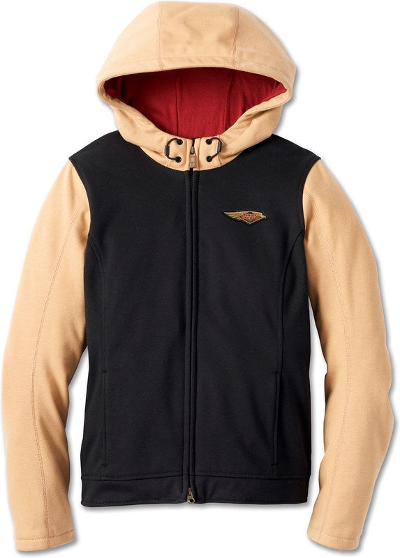 Harley-Davidson Women'S 120Th Anniversary Deflector Riding Fleece  Black/Prairie Sand | 97208-23EW