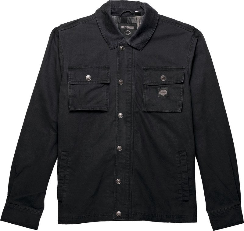 Harley-Davidson Men'S Forever Canvas Jacket  Black Beauty | 97402-23VM