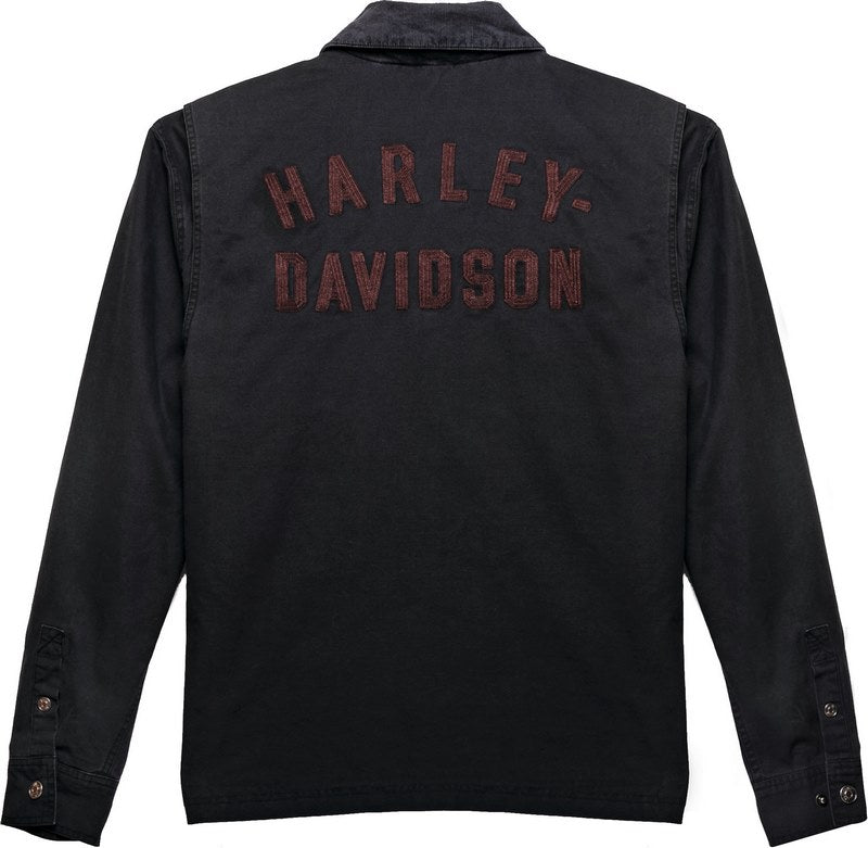 Harley-Davidson Men'S Forever Canvas Jacket  Black Beauty | 97402-23VM