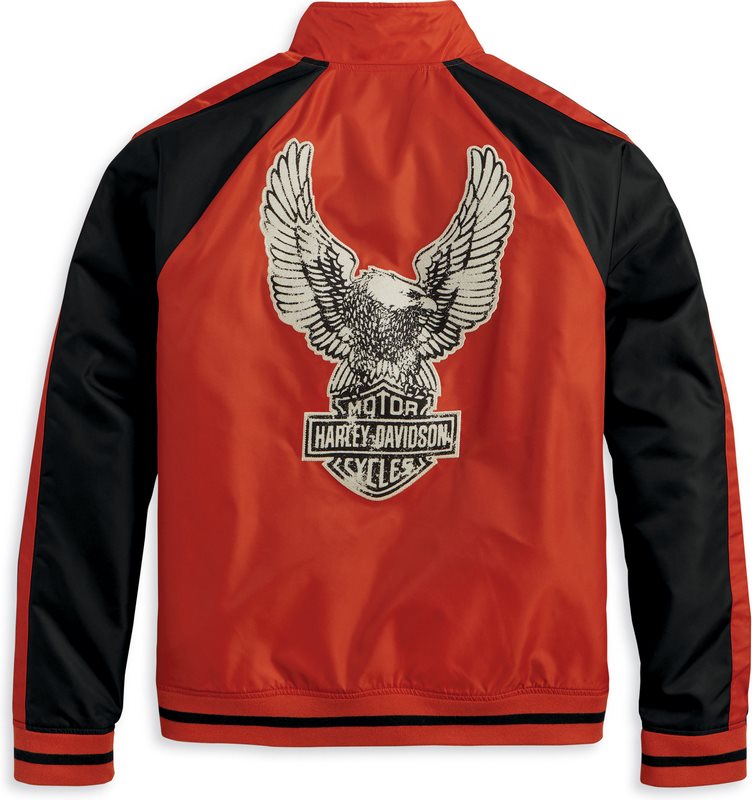 Harley-Davidson Jacket-Woven  Colorblock-Design-Vintage Orange | 97409-23VM
