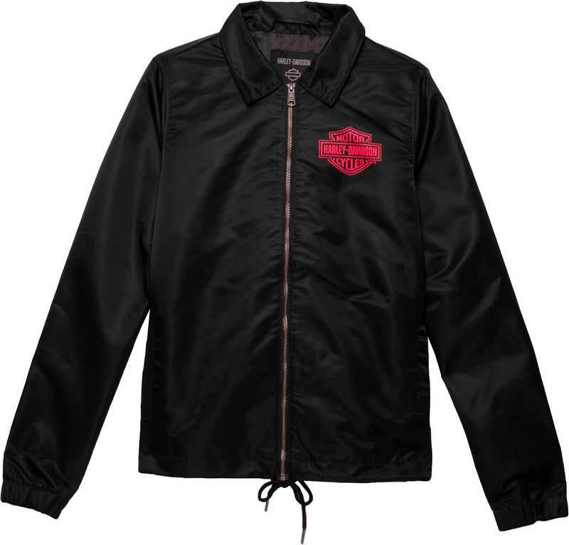 Harley-Davidson Women'S Forever Eagle Coaches Jacket  Black Beauty | 97417-23VW