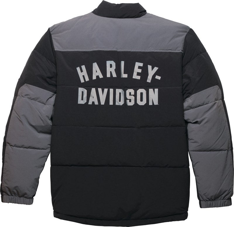 Harley-Davidson Men'S Up North Puffer Jacket  Black Beauty | 97420-23VM