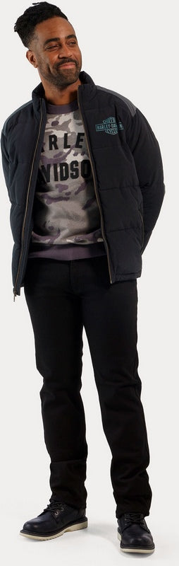 Harley-Davidson Men'S Up North Puffer Jacket  Black Beauty | 97420-23VM