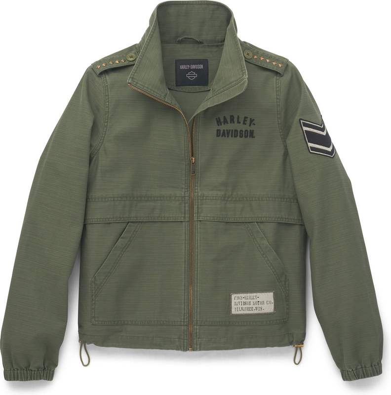 Harley-Davidson Women'S Fatigues Textured Jacket  Beetle | 97422-22VW