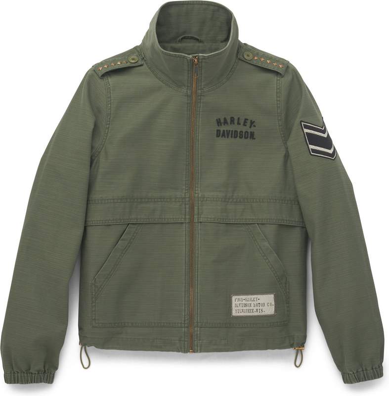 Harley-Davidson Women'S Fatigues Textured Jacket  Beetle | 97422-22VW
