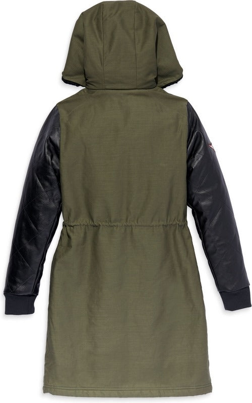 Harley-Davidson Women'S Up North Parka With Leather Sleeves  Grape Leaf | 97425-23VW