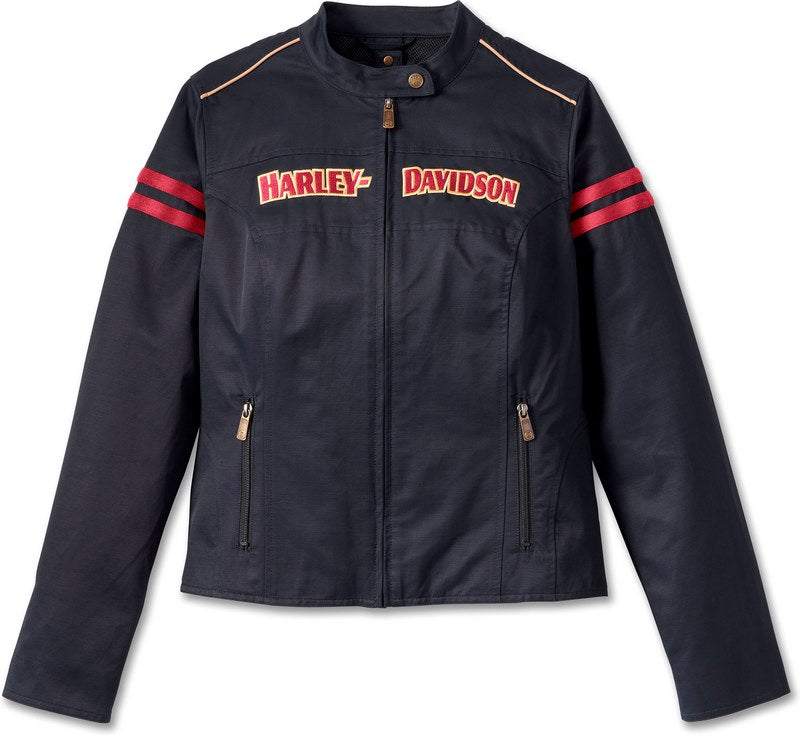 Harley-Davidson Women'S 120Th Anniversary Miss Enthusiast 3-In-1 Outerwear Jacket  Black Beauty | 97444-23VW