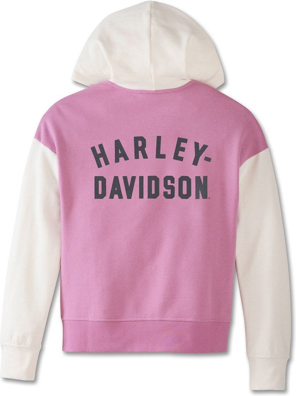 Harley-Davidson Hoodie-Knit  Colorblock-Design-Lavender Herb | 97452-23VW