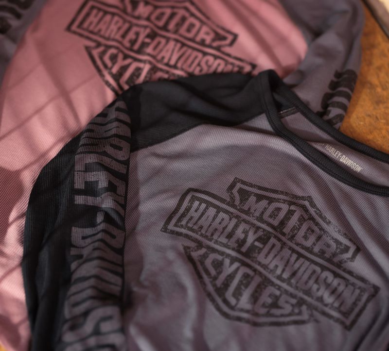 Harley-Davidson Top-Knit  Colorblock-Design-Blackened Pearl | 97454-23VW