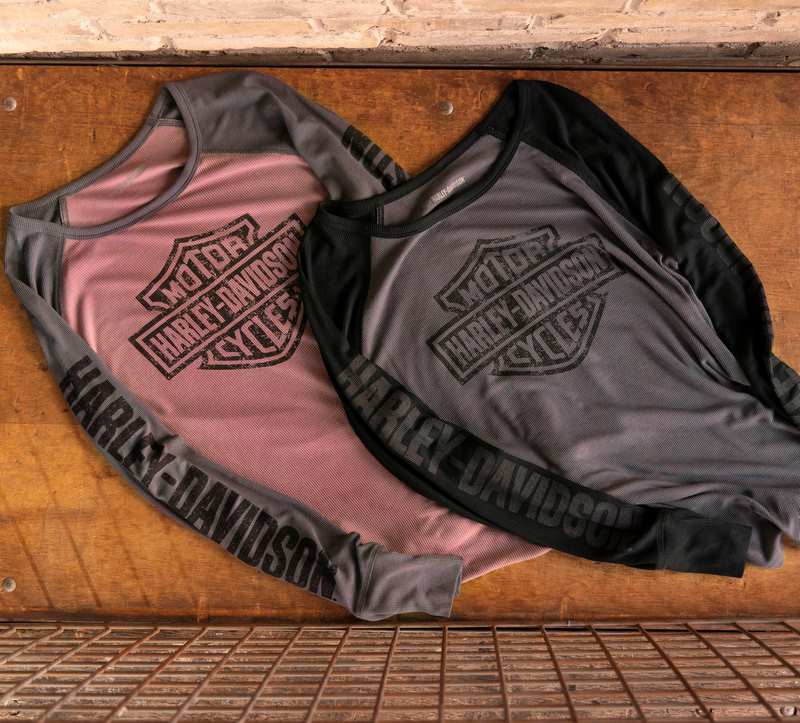 Harley-Davidson Top-Knit  Colorblock-Design-Grape Shake | 97455-23VW