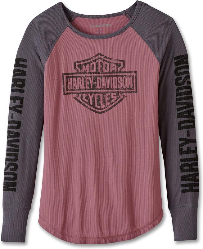 Harley-Davidson Top-Knit  Colorblock-Design-Grape Shake | 97455-23VW