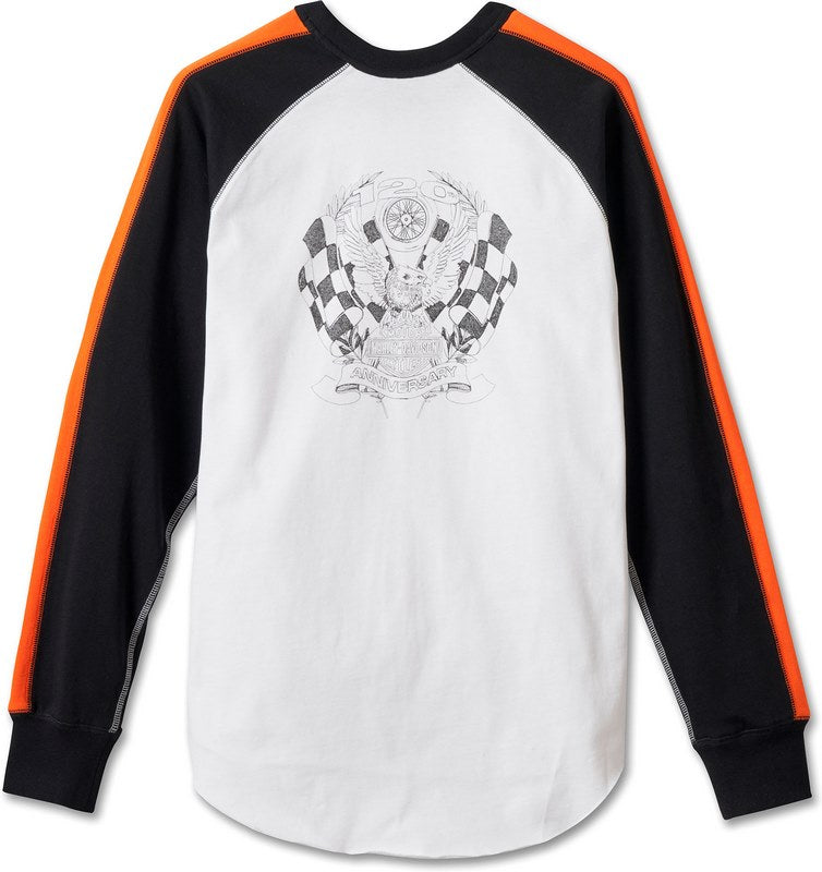 Harley-Davidson Women'S 120Th Anniversary Long Sleeve Knit Top  Colorblock-Design | 97464-23VW