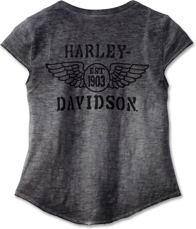 Harley-Davidson Henley-Knit  Black Beauty | 97469-23VW