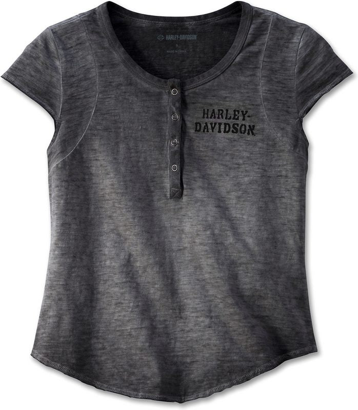 Harley-Davidson Henley-Knit  Black Beauty | 97469-23VW