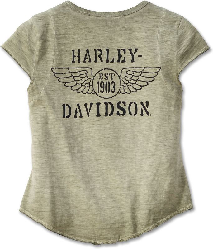 Harley-Davidson Henley-Knit  Grape Leaf | 97470-23VW