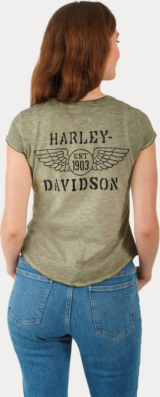 Harley-Davidson Henley-Knit  Grape Leaf | 97470-23VW