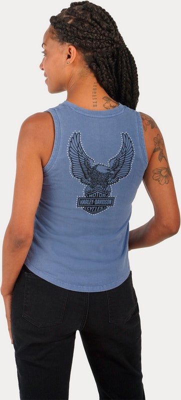 Harley-Davidson Tank-Knit  Colonial Blue | 97492-23VW