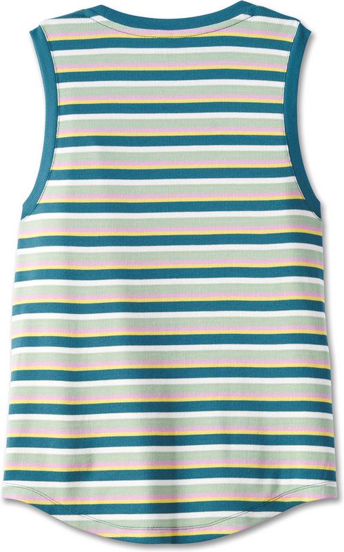 Harley-Davidson Tank-Knit  Yarn Dyed Stripe-Oil Green | 97502-23VW