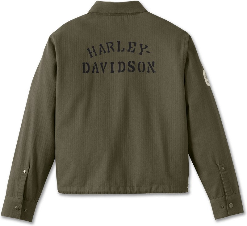 Harley-Davidson Women'S Division Twill Anorak Jacket  Grape Leaf | 97534-23VW