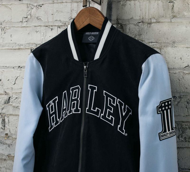Harley-Davidson Women'S Classic Bar & Shield Bomber Jacket  Colorblock-Design | 97535-23VW