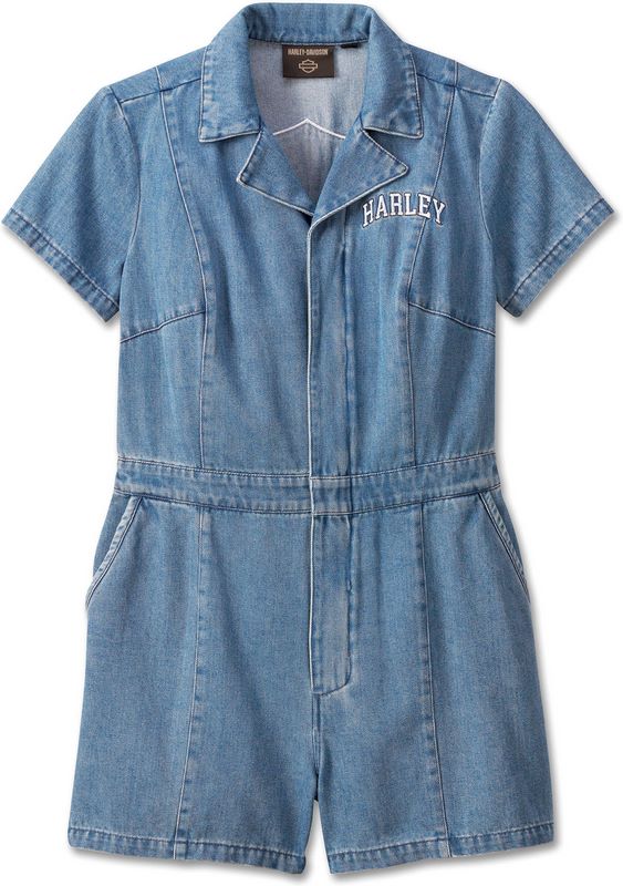 Harley-Davidson Jumpsuit-Denim Shorts  Medium Indigo | 97543-23VW