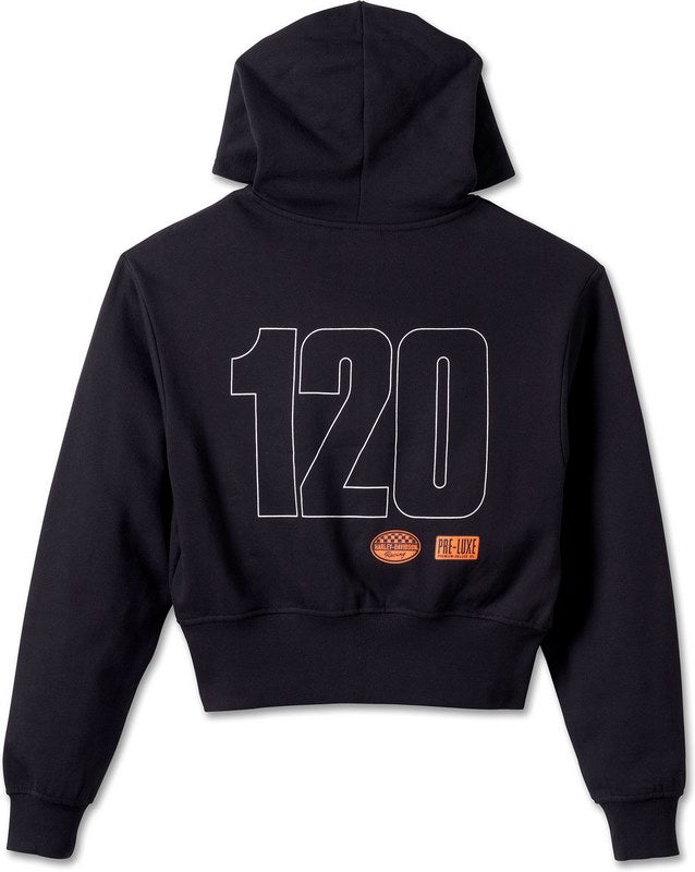 Harley-Davidson Women'S 120Th Anniversary Zip Front Hoodie  Black Beauty | 97550-23VW