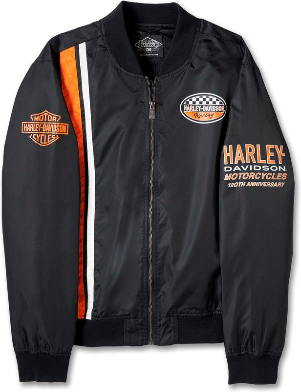 Harley-Davidson Men'S 120Th Anniversary Moto Jacket  Black Beauty | 97555-23VM