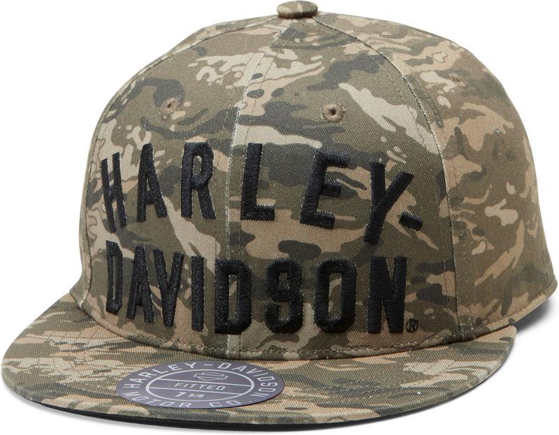 Harley-Davidson Cap-Bb Woven Racer Front  Camo/Green | 97602-23VM