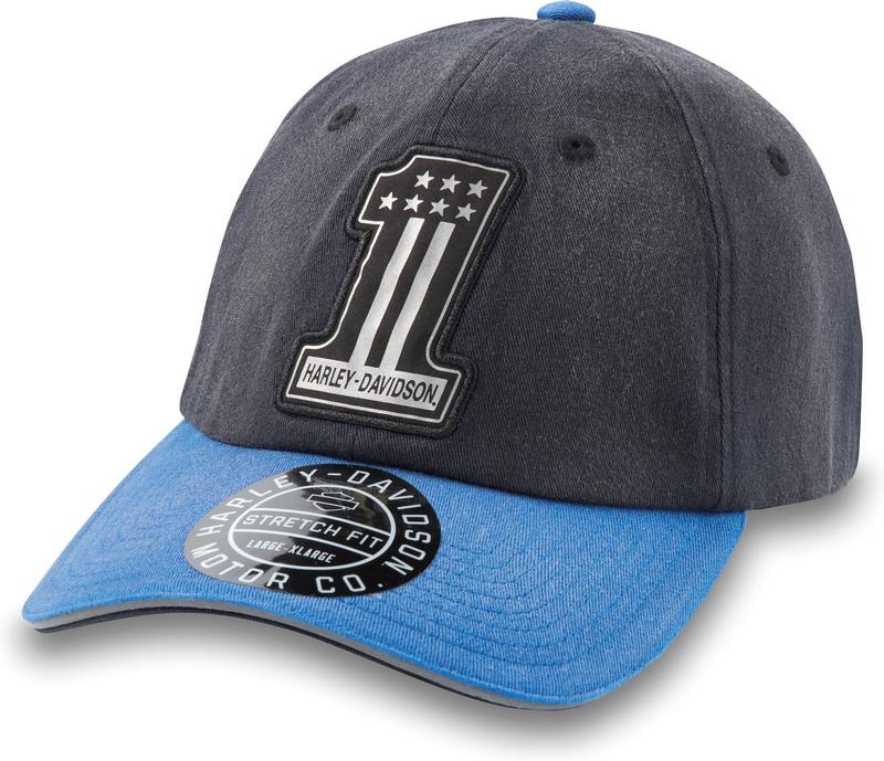 Harley-Davidson Hat-Woven  Black Beauty/True Blue | 97617-24VM